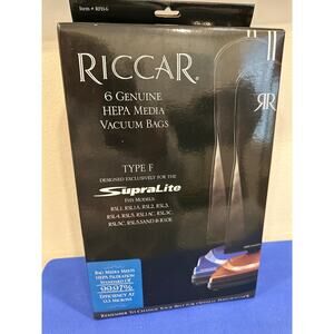NEW Genuine Riccar Type F HEPA Media Bags (6 Pack) Upright